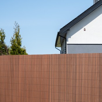 Sichtschutzmatte Sichtschutzzaun Windschutz Braun - PVC 100 cm - GMW Grindi - 5