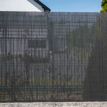 Sichtschutzmatte Sichtschutzzaun Windschutz Anthrazit - PVC 100 cm - GMW Grindi - 3
