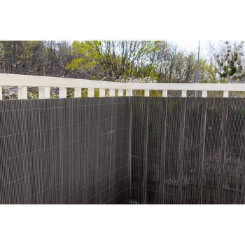 Sichtschutzmatte Sichtschutzzaun Windschutz Anthrazit - PVC 100 cm - GMW Grindi - 6