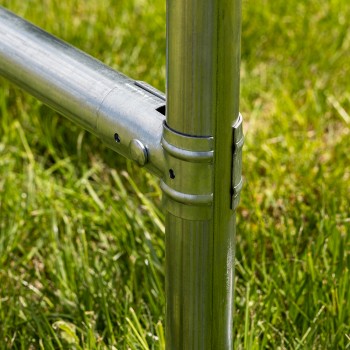 Garagenzelt Carport PE 400x800x305 grau - NG 5 GRINDI IN THE GARDEN - 9