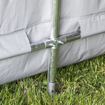 Garagenzelt Carport PVC 400x800x305 grau - NG 5 GRINDI IN THE GARDEN - 11