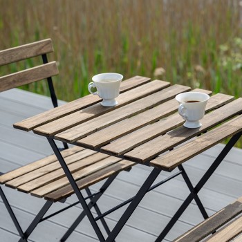 Balkon-Set Möbel-Set  Bistro-Set Gartengruppe Gartenmöbel Holz - Liko I GRINDI IN THE GARDEN - 3