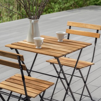 Balkon-Set Möbel-Set  Bistro-Set Gartengruppe Gartenmöbel Holz - Liko II GRINDI IN THE GARDEN - 3