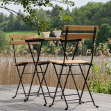 Balkon-Set Möbel-Set  Bistro-Set Gartengruppe Gartenmöbel Holz - Liko II GRINDI IN THE GARDEN - 4
