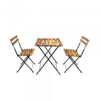 Balkon-Set Möbel-Set  Bistro-Set Gartengruppe Gartenmöbel Holz - Liko II GRINDI IN THE GARDEN - 1