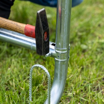 Garagenzelt Carport PE 300x700x274 grau - NG 3 GRINDI IN THE GARDEN - 6