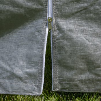 Garagenzelt Carport PE 400x600x305 grau - NG 4 GRINDI IN THE GARDEN - 12