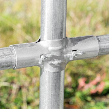 Garagenzelt Carport PE 300x400x274 grau - NG 1 GRINDI IN THE GARDEN - 3