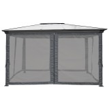 Moskitonetz für Gartenhaus Libra II - grau GRINDI IN THE GARDEN - 1