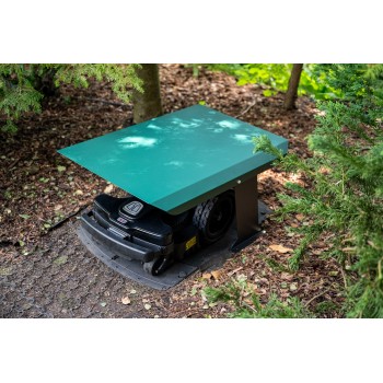 Vordach, Garage für Rasenmäher - GRK 1 - grün GRINDI IN THE GARDEN - 5