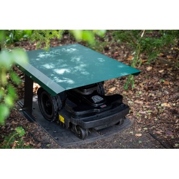 Vordach, Garage für Rasenmäher - GRK 1 - grün GRINDI IN THE GARDEN - 6