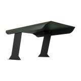 Vordach, Garage für Rasenmäher - GRK 2 - grün GRINDI IN THE GARDEN - 2