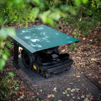 Vordach, Garage für Rasenmäher - GRK 2 - grün GRINDI IN THE GARDEN - 5