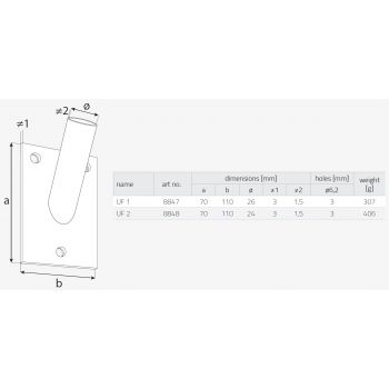 Fahnenhalter - UF DMX - 3