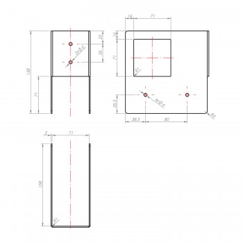 Eckverbinder für Holzständer 75x158x160 - SEK 2 DMX - 3