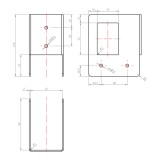 Eckverbinder für Holzständer 65x118x100 - SEK 1 DMX - 2 Eckverbinder für Holzständer 65x118x100 - SEK 1 DMX - 2
