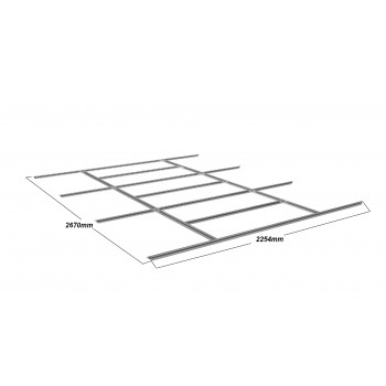Bellis III Gartenhäuschen Bodenrahmen Grindi - 2