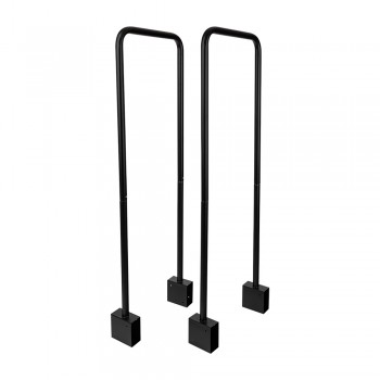 Metallverbinder für Holzständer, Kaminholzregal - 111x35, Schwarz - Odun GRINDI IN THE GARDEN - 2