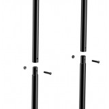 Metallverbinder für Holzständer, Kaminholzregal - 111x35, Schwarz - Odun GRINDI IN THE GARDEN - 3