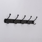 Wandkleiderbügel, Aufhänger - WUP, Schwarz - 410x37x60 Velano - 2