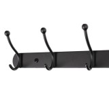 Wandkleiderbügel, Aufhänger - WUP, Schwarz - 410x37x60 Velano - 3