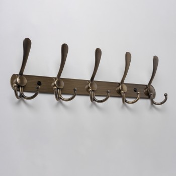 Wandkleiderbügel, Aufhänger - WUR, Antik Gold - 410x37x55 Velano - 2