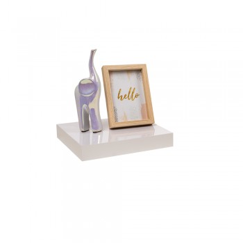 Regalbrett Wandregal Schweberegal - FSG, 23,5x23,5 cm - weiß hochglanz Velano - 2