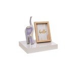 Regalbrett Wandregal Schweberegal - FSG, 23,5x23,5 cm - weiß hochglanz Velano - 2