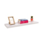 Regalbrett Wandregal Schweberegal - FSG, 79,5x23,5 cm - weiß hochglanz Velano - 2