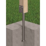 Pfostenträger Betonanker Langrohr - Feuerverzinkt - PSS R500 GRUNDLINE - 9