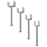 Pfostenträger Betonanker Langrohr - Feuerverzinkt - PSS R500 GRUNDLINE - 10