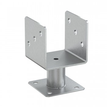 Stützenfuß Pfostenträger Pfostenanker - galvanisches Zink - PMFU GRUNDLINE - 1