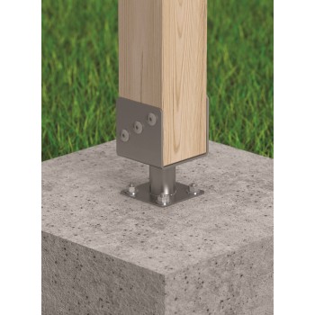 Stützenfuß Pfostenträger Pfostenanker - galvanisches Zink - PMFU GRUNDLINE - 9