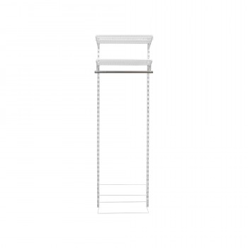 Kleiderschrank, Regalsystem, Garderobe - Weiß, 200x65x42 cm - wandmontage INTEGRI - 3