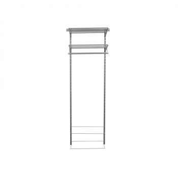 Kleiderschrank, Regalsystem, Garderobe - Grau, 200x65x42 cm - wandmontage INTEGRI - 3