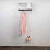 Kleiderschrank, Regalsystem, Garderobe - Weiß, 200x65x42 cm - wandmontage INTEGRI - 2