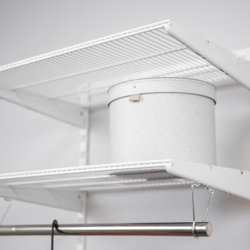 Kleiderschrank, Regalsystem, Garderobe - Weiß, 200x65x42 cm - wandmontage INTEGRI - 5