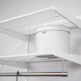 Kleiderschrank, Regalsystem, Garderobe - Weiß, 200x65x42 cm - wandmontage INTEGRI - 5