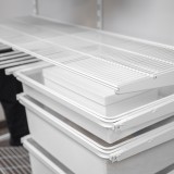 Kleiderschrank, Regalsystem, Garderobe - Weiß, 200x125x42 cm - wandmontage INTEGRI - 4