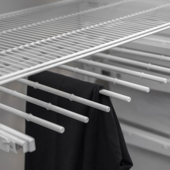 Kleiderschrank, Regalsystem, Garderobe - Weiß, 200x125x42 cm - wandmontage INTEGRI - 5