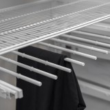 Kleiderschrank, Regalsystem, Garderobe - Weiß, 200x125x42 cm - wandmontage INTEGRI - 5