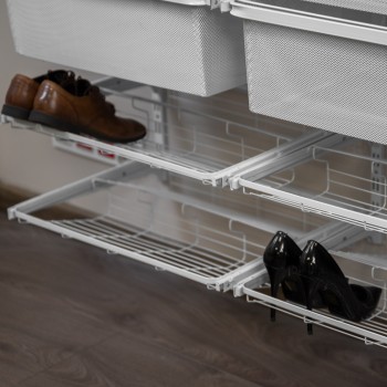 Kleiderschrank, Regalsystem, Garderobe - Weiß, 200x185x42 cm - wandmontage INTEGRI - 4