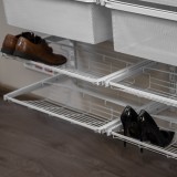 Kleiderschrank, Regalsystem, Garderobe - Weiß, 200x185x42 cm - wandmontage INTEGRI - 4