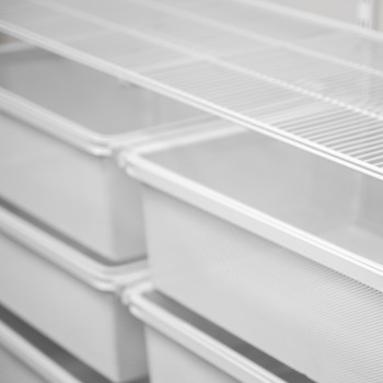 Kleiderschrank, Regalsystem, Garderobe - Weiß, 200x125x42 cm - wandmontage INTEGRI - 5