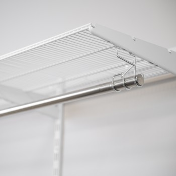 Kleiderschrank, Regalsystem, Garderobe - Weiß, 200x125x42 cm - wandmontage INTEGRI - 6