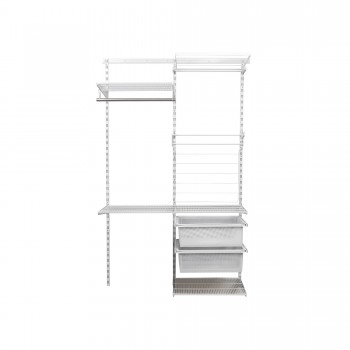 Regalsystem, Waschküche, Ordnungssystem - Weiß, 200x125x42 cm - wandmontage INTEGRI - 3