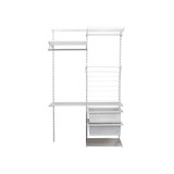 Regalsystem, Waschküche, Ordnungssystem - Weiß, 200x125x42 cm - wandmontage INTEGRI - 3