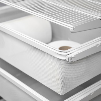 Regalsystem, Waschküche, Ordnungssystem - Weiß, 200x125x42 cm - wandmontage INTEGRI - 5