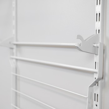 Regalsystem, Waschküche, Ordnungssystem - Weiß, 200x125x42 cm - wandmontage INTEGRI - 6