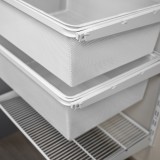 Regalsystem, Waschküche, Ordnungssystem - Weiß, 200x125x42 cm - wandmontage INTEGRI - 8